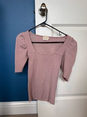 Nation LTD Zandra Tee Mauve. XS.